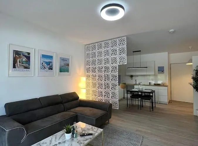 Luxurioeses Apartment,neubau, 4 Personen, Parkplatz, Griechischer Stil Apartament *